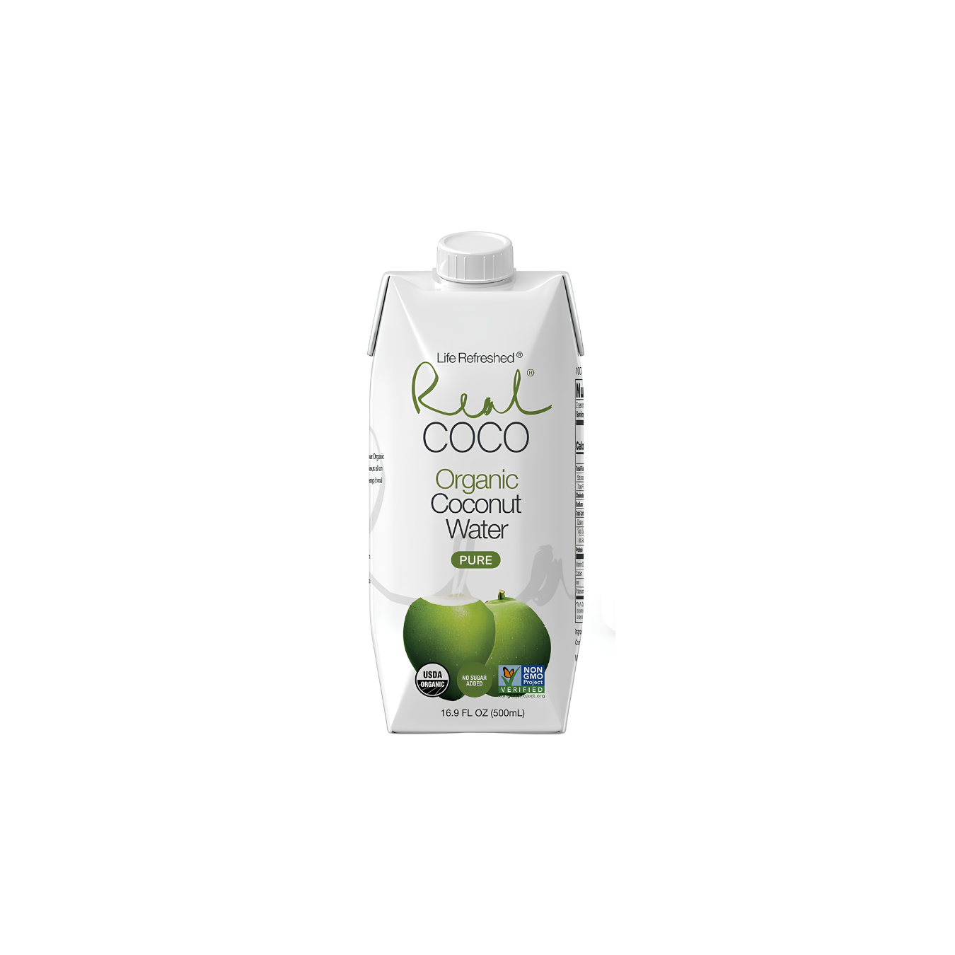 Real Coco Agua  Orgánica de Coco 500 ml