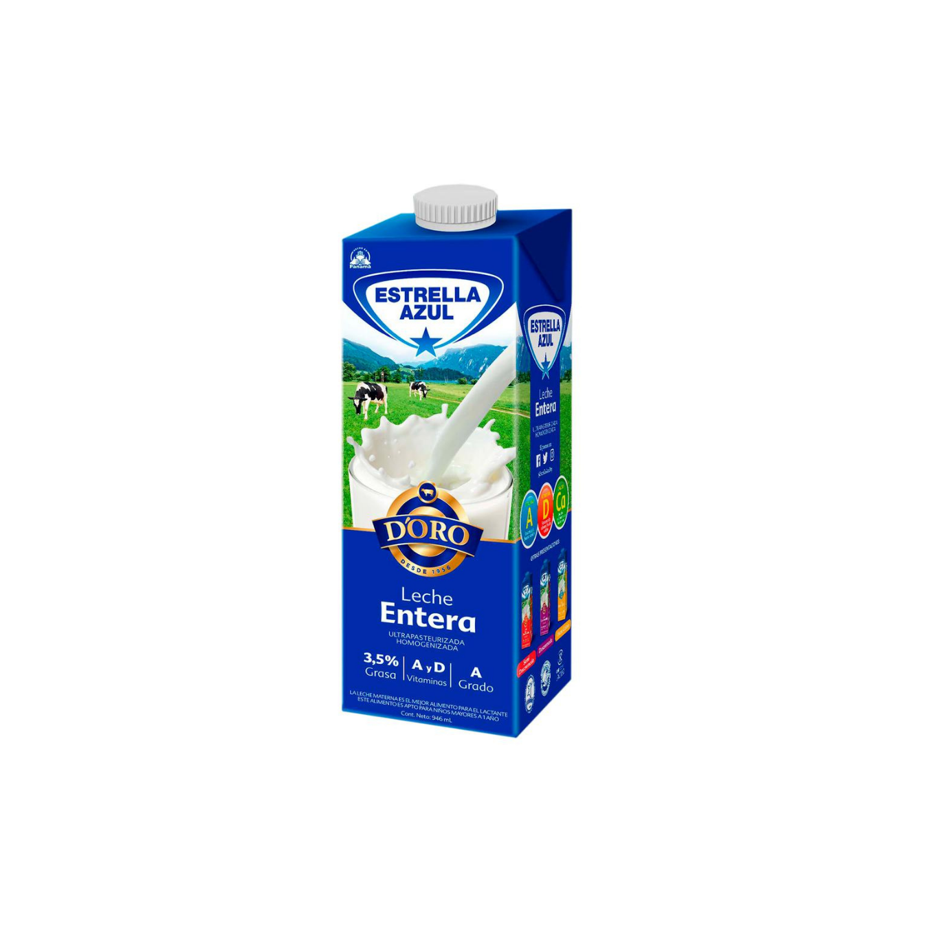 Estrella Azul Leche Entera Ultrapasteurizada 946 ml Kosher